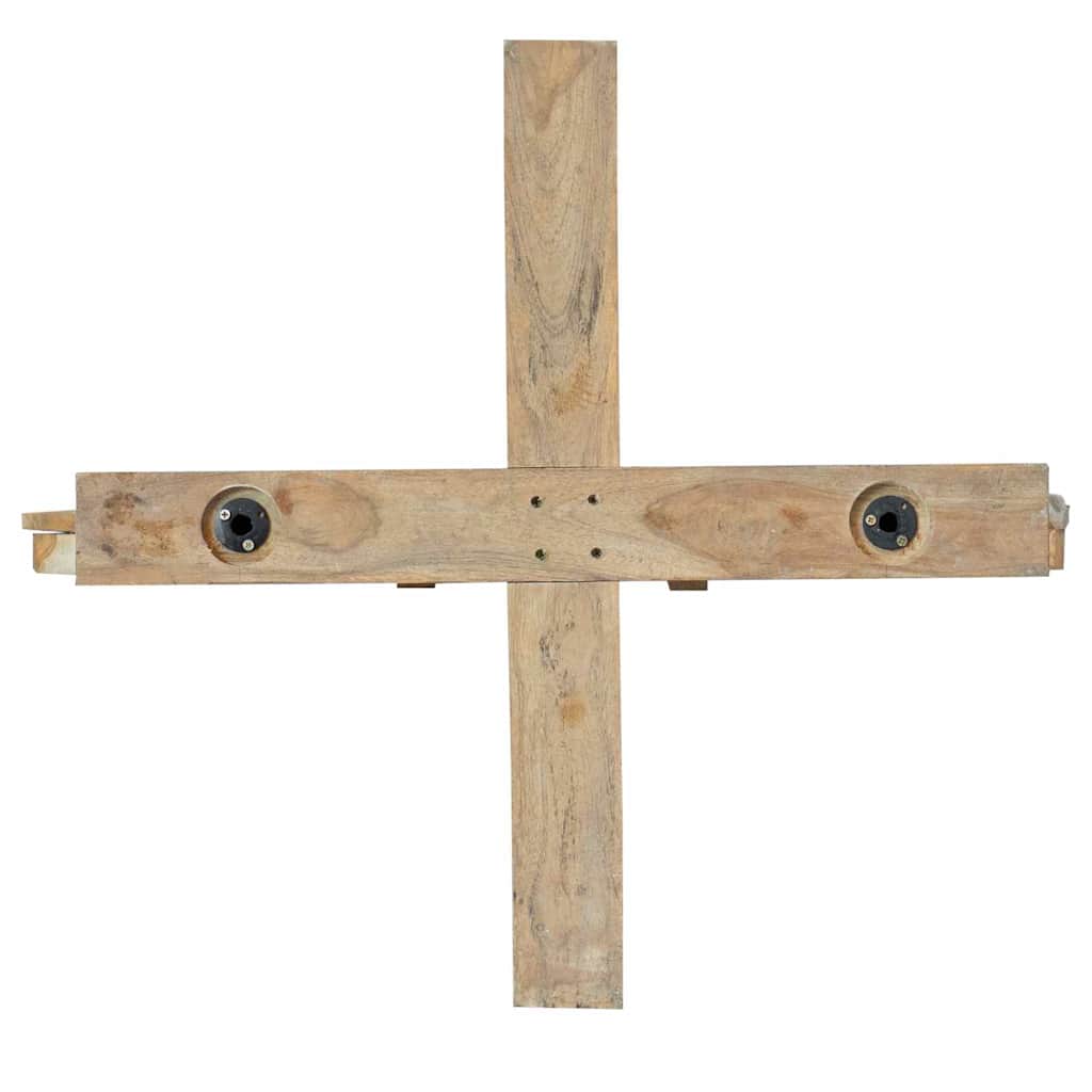 Kerstboom met standaard Bruin 180 cm Massief teakhout