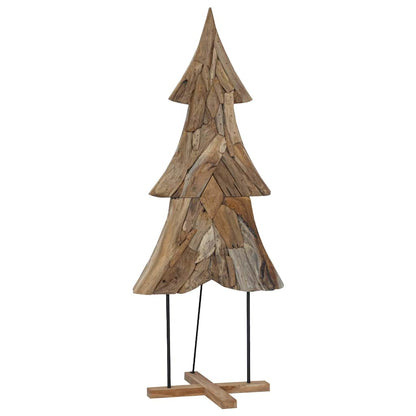 Kerstboom met standaard Bruin 180 cm Massief teakhout