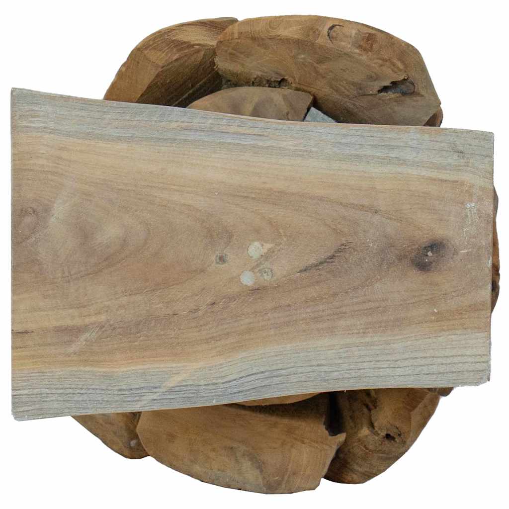 Kerstboom met standaard Bruin 60 cm Massief teakhout