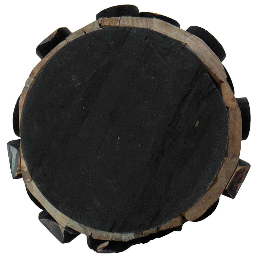 Kerstboom met standaard Bruin 60 cm Massief teakhout