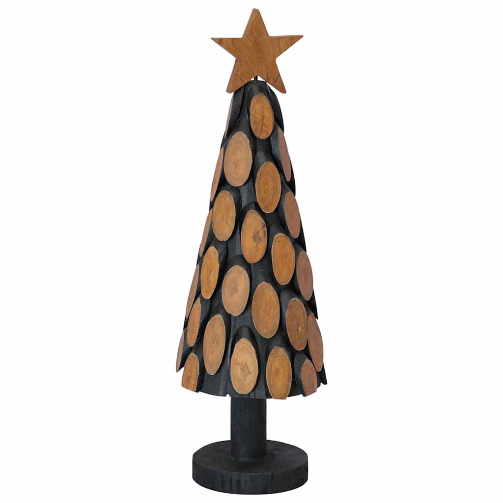Kerstboom met standaard Bruin 60 cm Massief teakhout