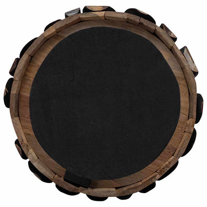 Kerstboom met standaard Bruin 120 cm Massief teakhout