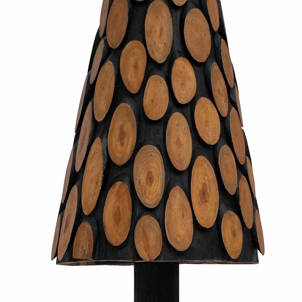 Kerstboom met standaard Bruin 150 cm Massief teakhout