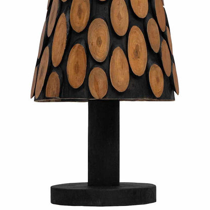 Kerstboom met standaard Bruin 150 cm Massief teakhout