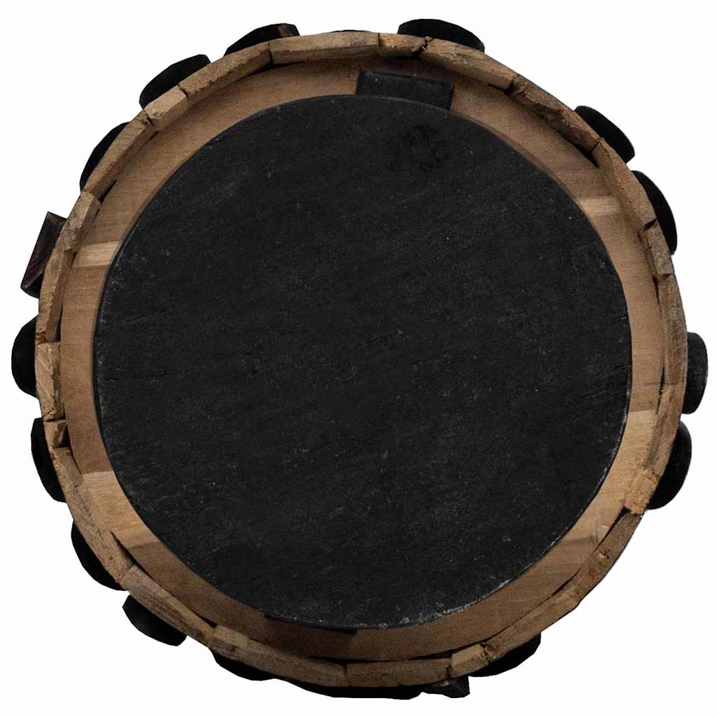 Kerstboom met standaard Bruin 150 cm Massief teakhout