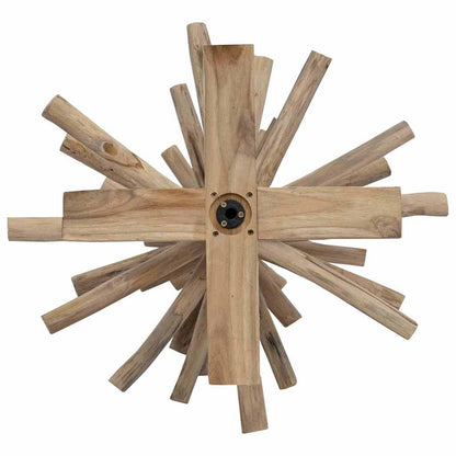 Kerstboom met standaard Bruin 120 cm Massief teakhout