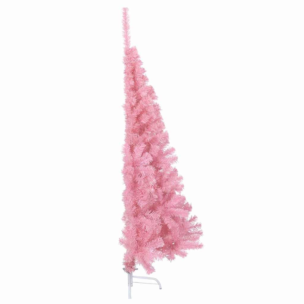 Kunstmatig Voorverlicht Kerstboom met 150 LED Roze 120 cm PVC