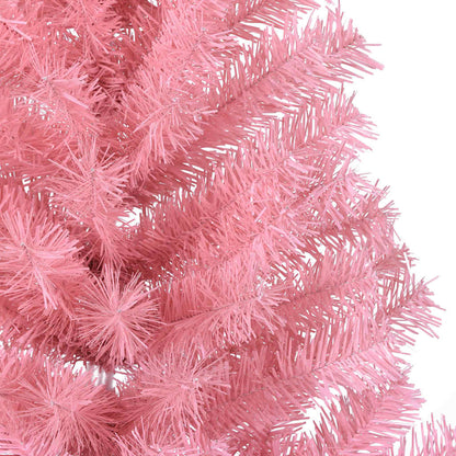 Kunstmatig Voorverlicht Kerstboom met 150 LED Roze 120 cm PVC