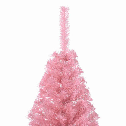 Kunstmatig Voorverlicht Kerstboom met 150 LED Roze 150 cm PVC