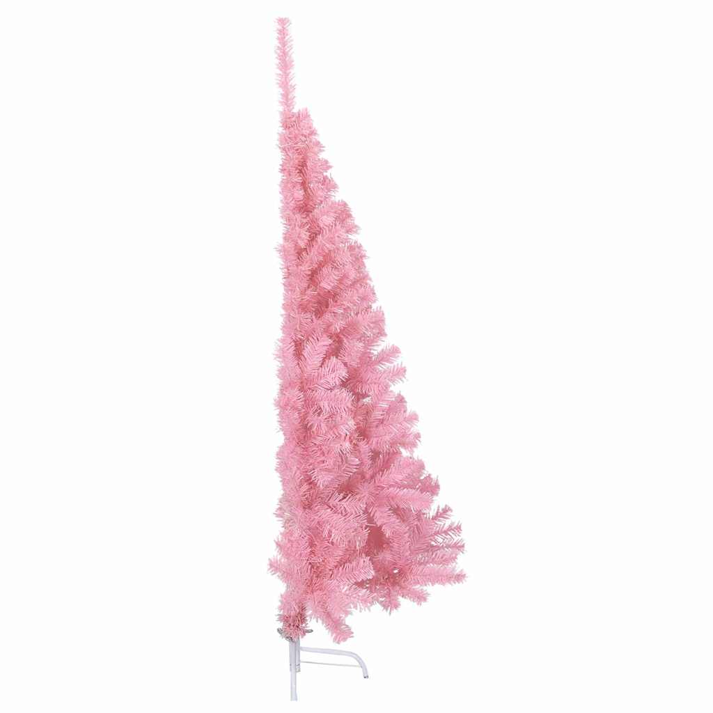Kunstmatig Voorverlicht Kerstboom met 150 LED Roze 150 cm PVC