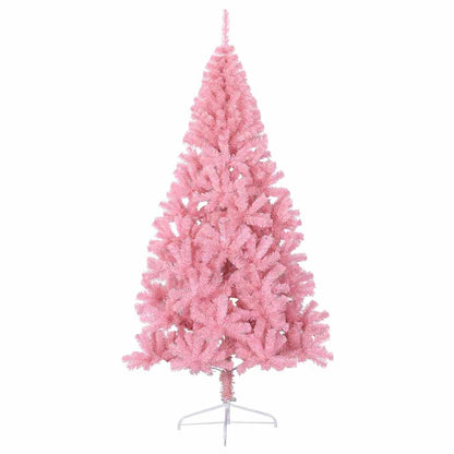 Kunstmatig Voorverlicht Kerstboom met 300 LED Roze 180 cm PVC