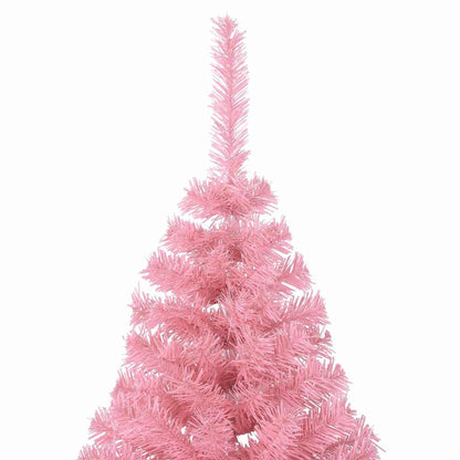 Kunstmatig Voorverlicht Kerstboom met 300 LED Roze 180 cm PVC