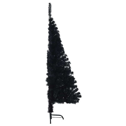 Kunstmatig Voorverlicht Kerstboom met 150 LED Zwart 150 cm PVC