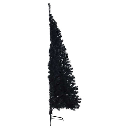 Kunstmatig Voorverlicht Kerstboom met 300 LED Zwart 180 cm PVC