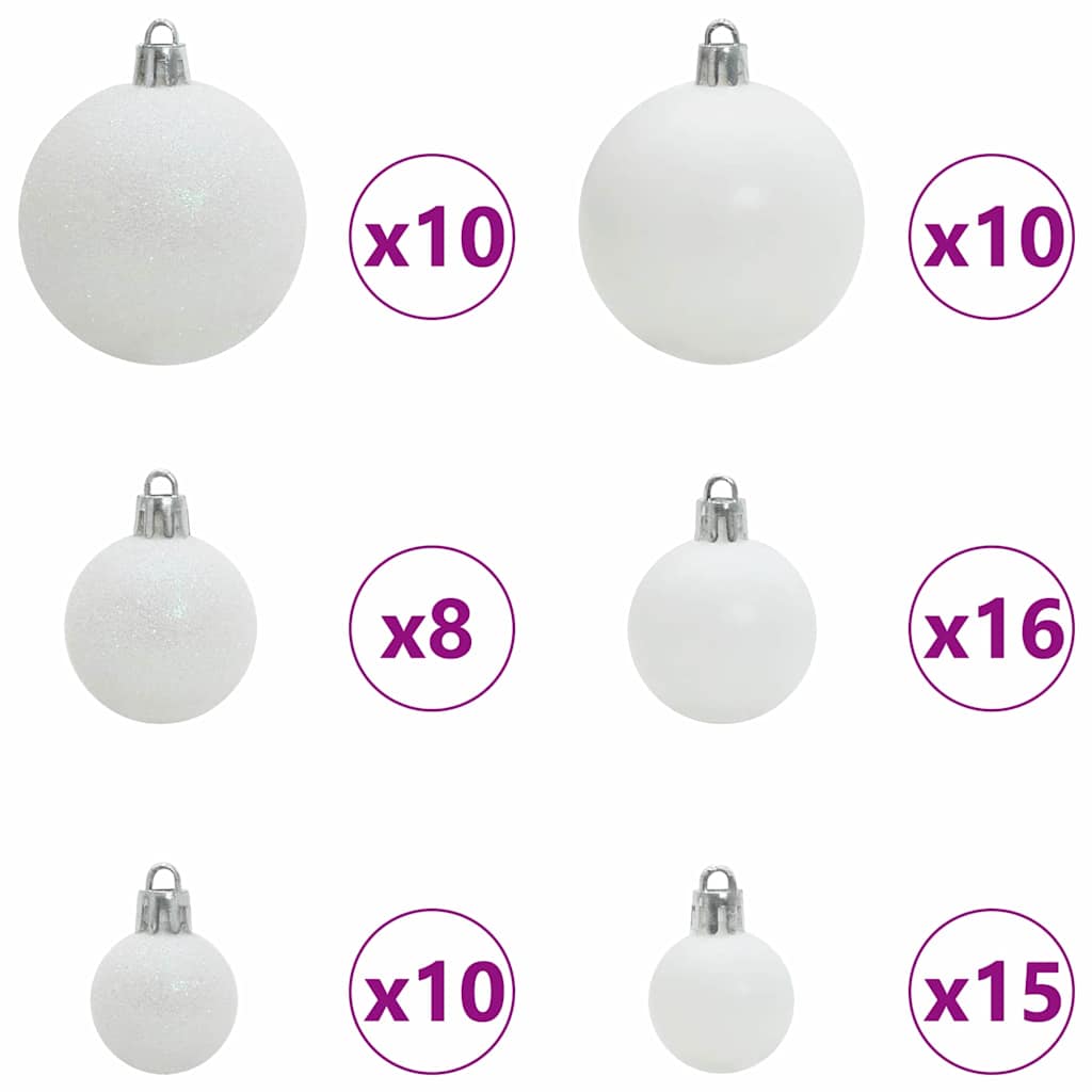 Kunstmatig Voorverlicht Kerstboom met 300 LED Zwart 210 cm PVC