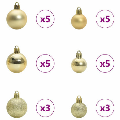 Kunstmatig Voorverlicht Kerstboom met 300 LED Zwart 210 cm PVC