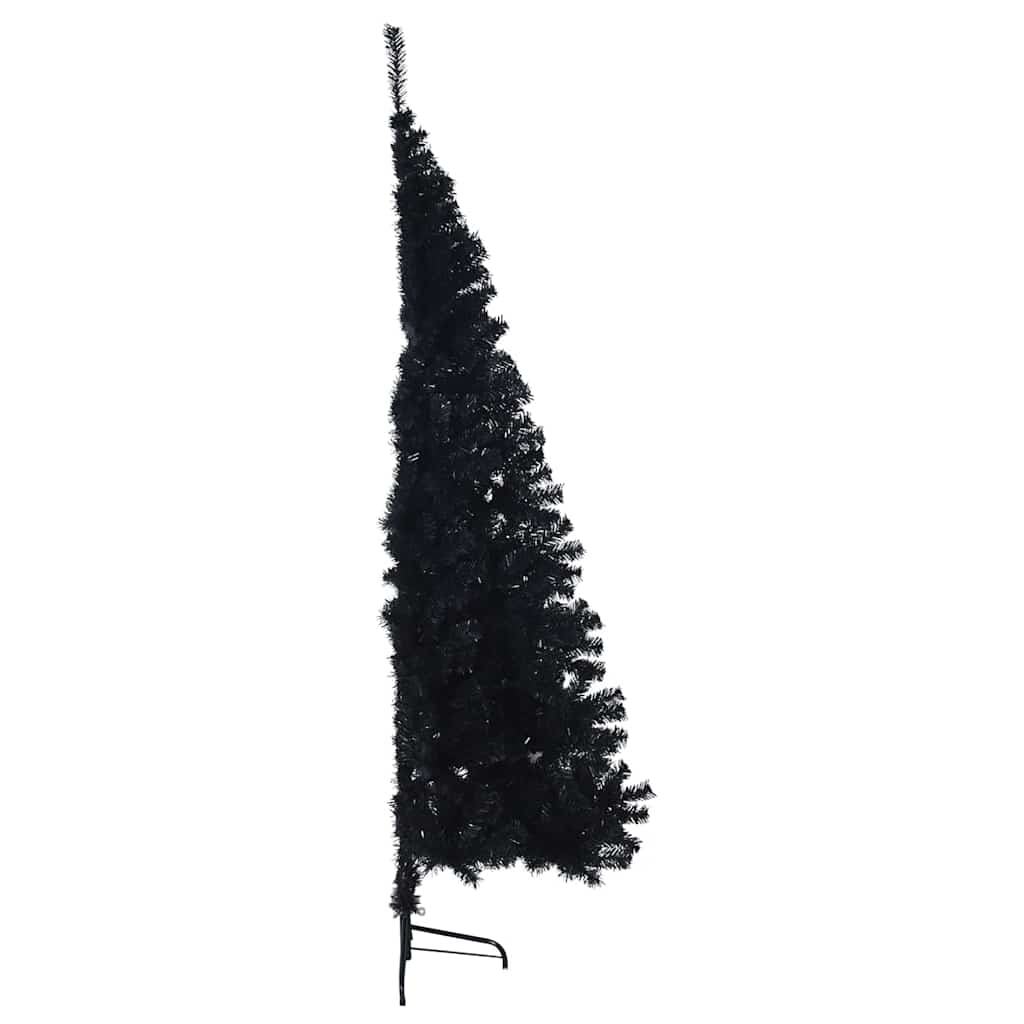 Kunstmatig Voorverlicht Kerstboom met 300 LED Zwart 240 cm PVC