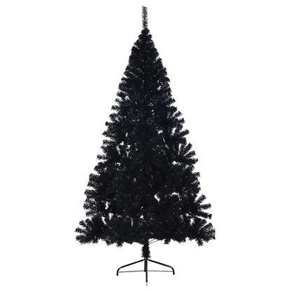 Kunstmatig Voorverlicht Kerstboom met 300 LED Zwart 240 cm PVC
