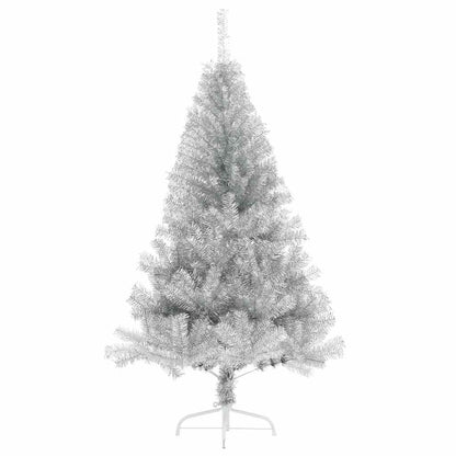 Kunstmatig Voorverlicht Kerstboom met 150 LED Zilver 120 cm PET