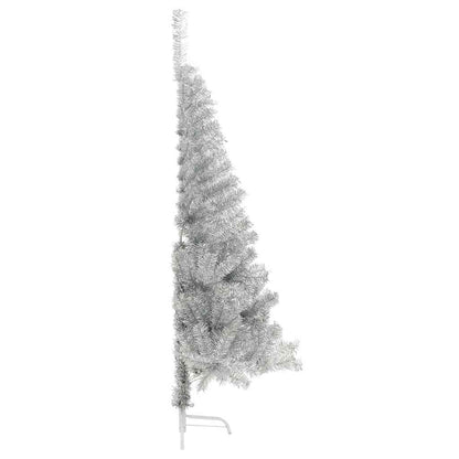 Kunstmatig Voorverlicht Kerstboom met 150 LED Zilver 150 cm PET