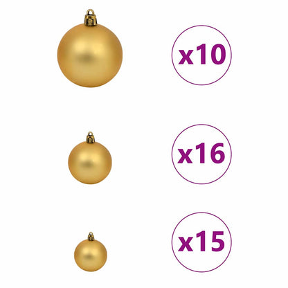 Kunstmatig Voorverlicht Kerstboom met 300 LED Zilver 210 cm PET