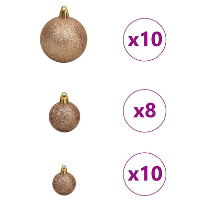 Kunstmatig Voorverlicht Kerstboom met 300 LED Zilver 210 cm PET