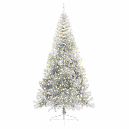 Kunstmatig Voorverlicht Kerstboom met 300 LED Zilver 240 cm PET