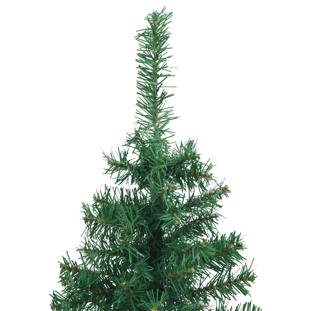 Hoek Kunstkerstboom met 150 LED Groen 120 cm PVC en Metaal
