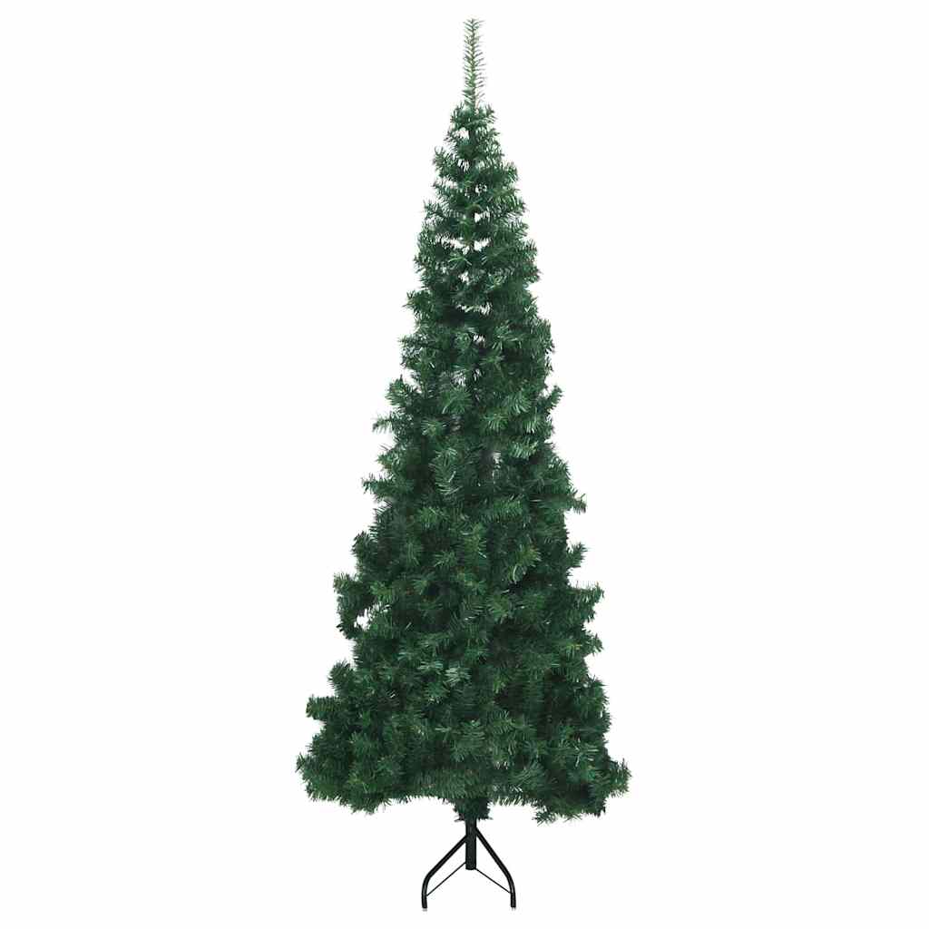 Hoek Kunstkerstboom met 300 LED Groen 180 cm PVC en Metaal