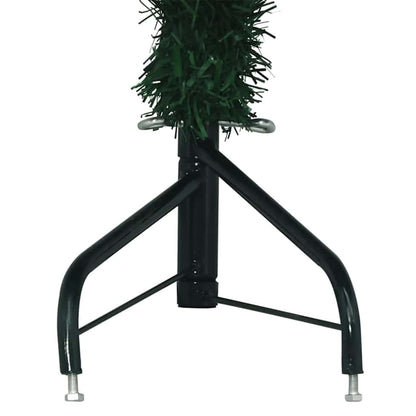 Hoek Kunstkerstboom met 300 LED Groen 240 cm PVC en Metaal
