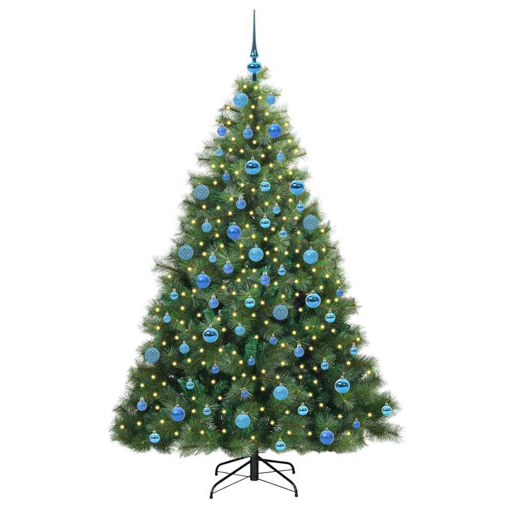 Kunstkerstboom met 300 LED met standaard Groen 180 cm PE en PVC
