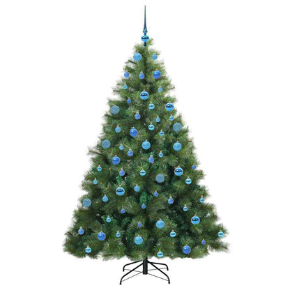 Kunstkerstboom met 300 LED met standaard Groen 180 cm PE en PVC