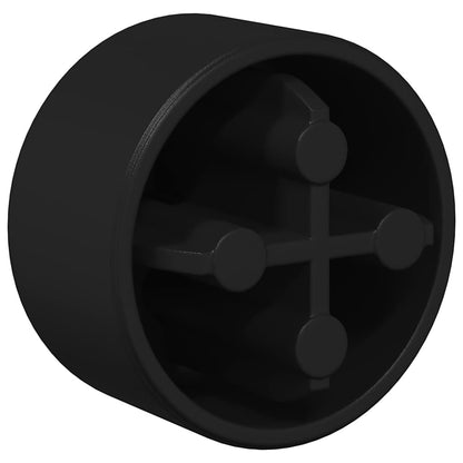 Tafelvoetbal Tafelkappen 10 pcs Zwart 1,5 x 1,5 x 1 cm PP