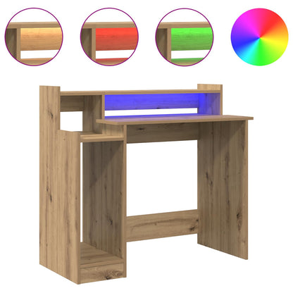 Bureau met plank Artisan Eiken 97 x 45 x 90 cm Bewerkt hout