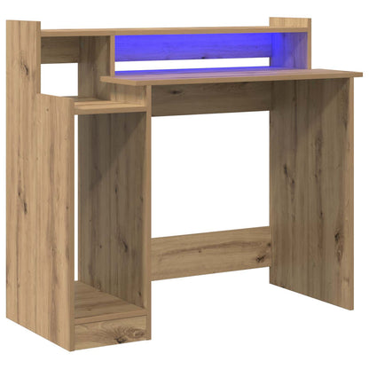Bureau met plank Artisan Eiken 97 x 45 x 90 cm Bewerkt hout