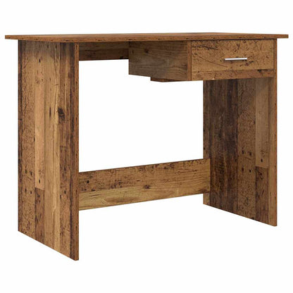 Bureau met lade Oudhout 100 x 50 x 76 cm Bewerkt hout