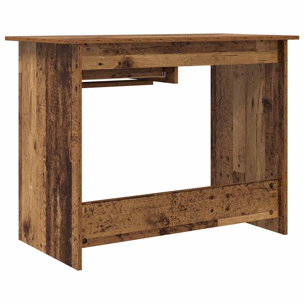 Bureau met lade Oudhout 100 x 50 x 76 cm Bewerkt hout