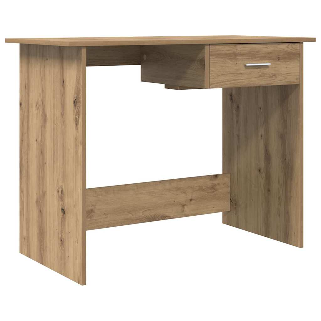 Bureau met lade Artisan Eiken 100 x 50 x 76 cm Bewerkt hout