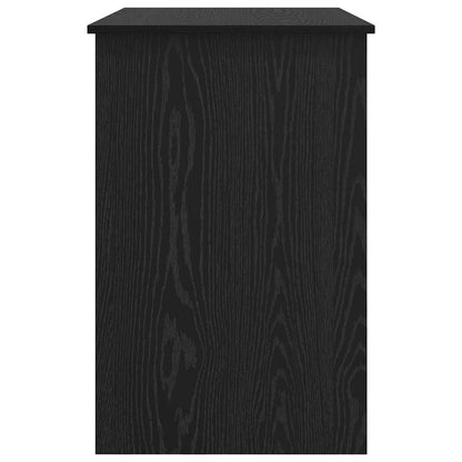 Bureau met lade Zwart Eiken 100 x 50 x 76 cm Bewerkt hout