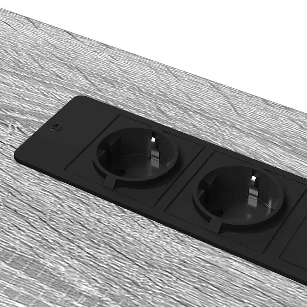 Bureau met plank Grijs Sonoma 100 x 50 x 86,5 cm Bewerkt hout