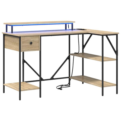 Bureau met lade Sonoma Eiken 120 x 79 x 86,5 cm Bewerkt hout