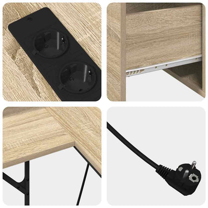 Bureau met lade Sonoma Eiken 182 x 101 x 87,5 cm Bewerkt hout