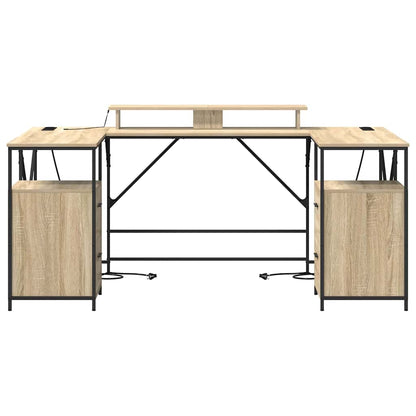 Bureau met lade Sonoma Eiken 182 x 101 x 87,5 cm Bewerkt hout