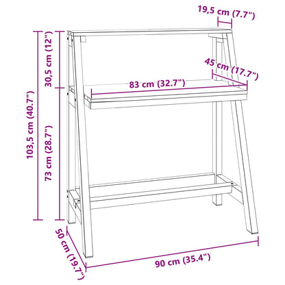 Bureau Bruin 90 x 50 x 103 cm Massief Gerecycled Hout