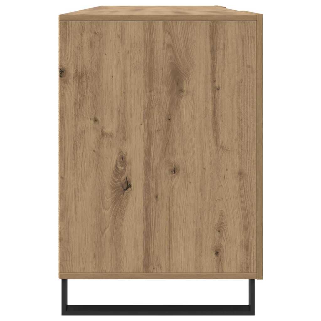 Bureau artisanaal eikenkleurig 140 x 50 x 75 cm Bewerkt hout