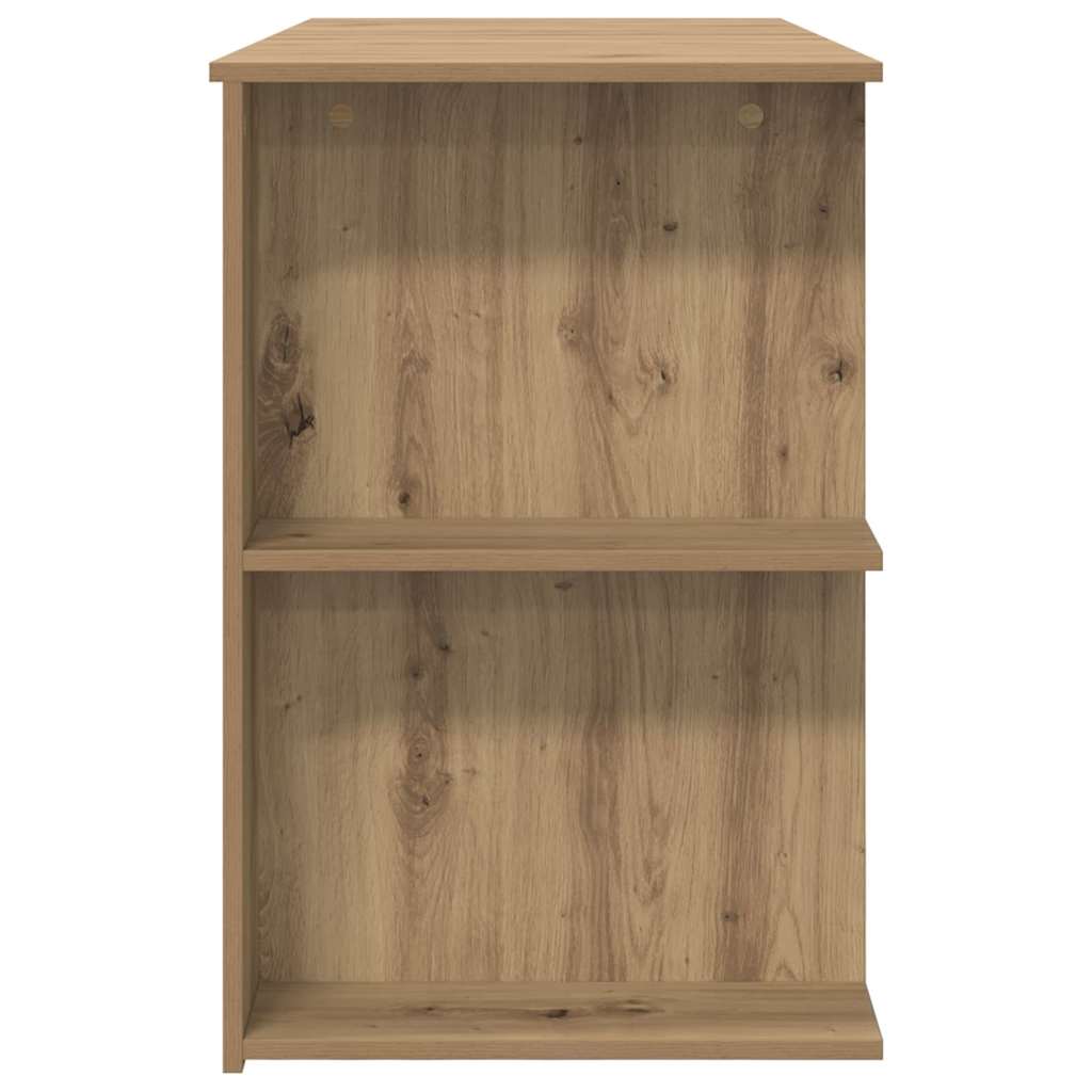 Bureau artisanaal eikenkleurig 140 x 50 x 75 cm Bewerkt hout