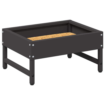 Vogeleter Zwart 80 x 28 x 13.5 cm Koudgewalst Staal