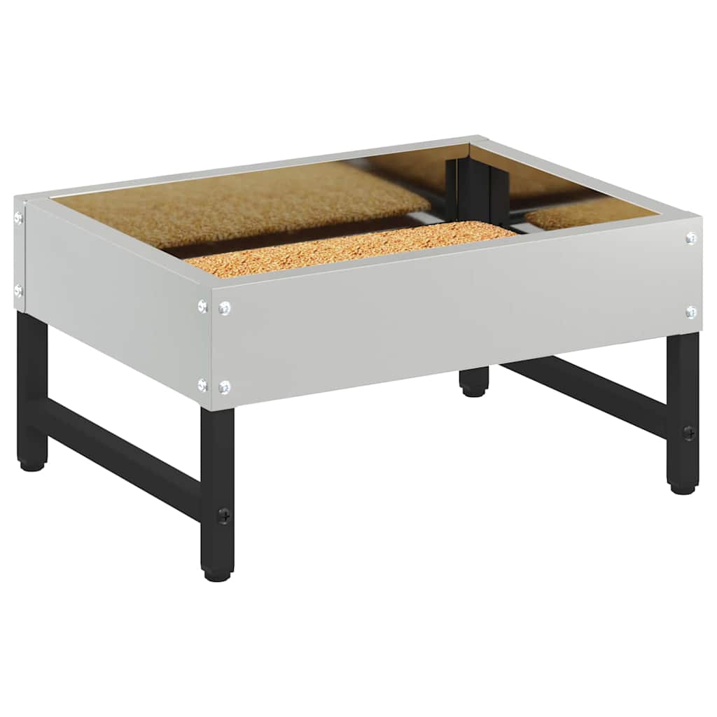 Vogeleter Zilver 80 x 28 x 13.5 cm Gegalvaniseerd staal