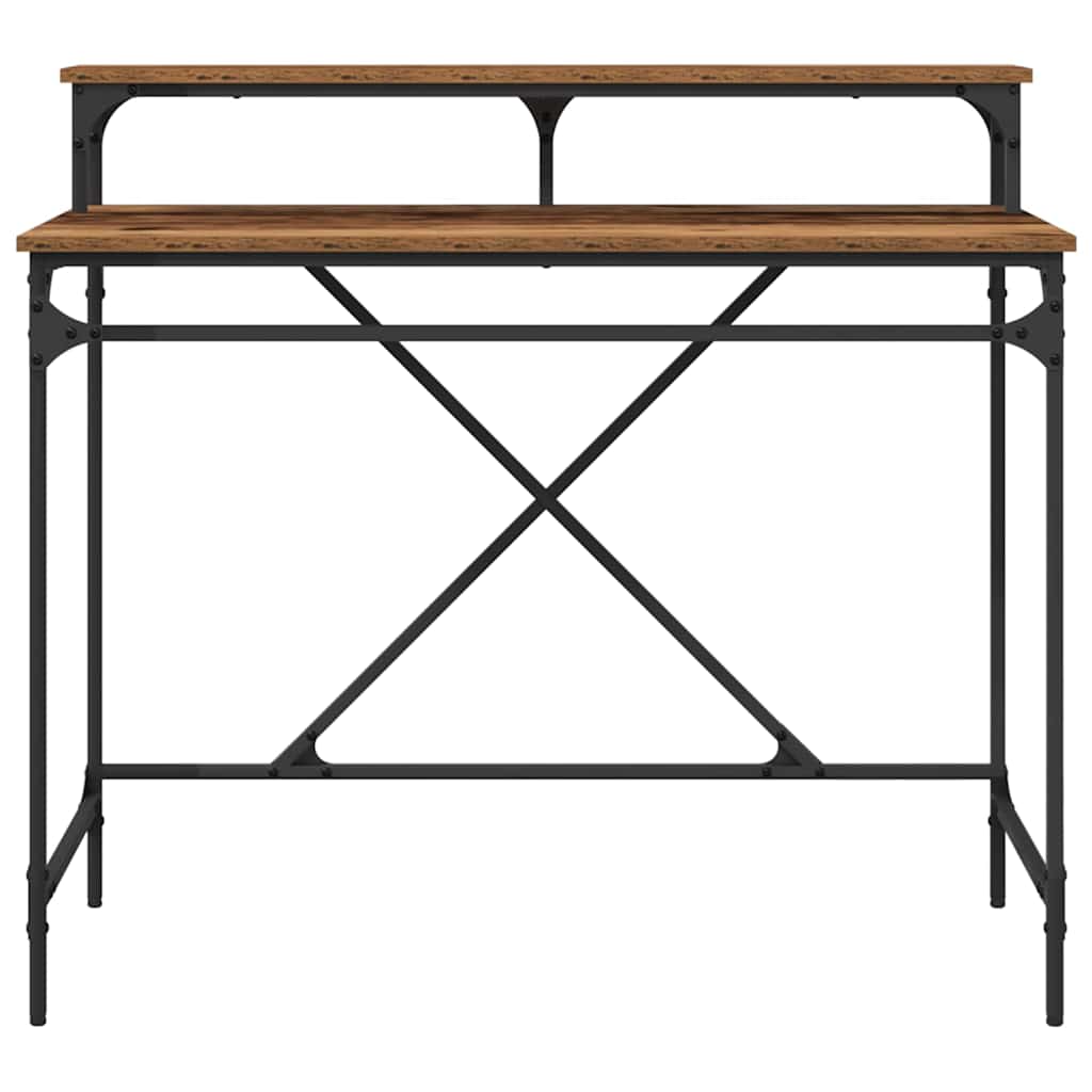 Bureau Oud Hout 100 x 50 x 90 cm Bewerkt hout