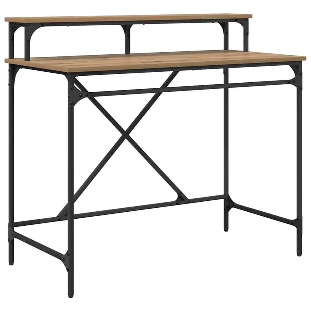 Bureau Artisan Eiken 100 x 50 x 90 cm Bewerkt hout